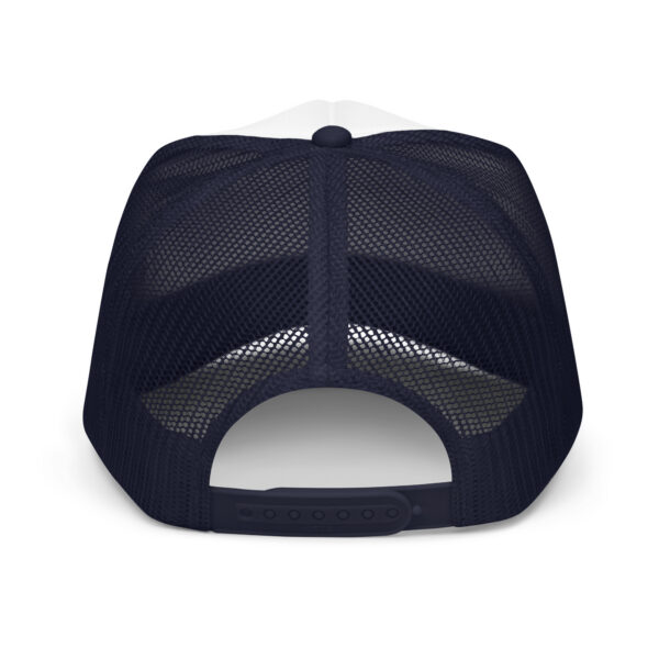 RSP 110 Foam Trucker Hat - Blue Logo - Image 6